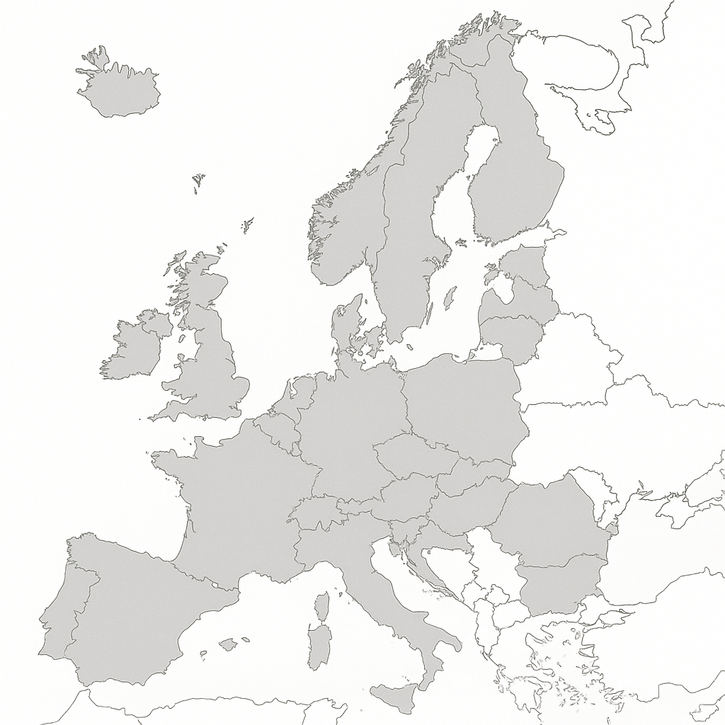 Map of EEA countries